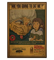 Spirited Away Miyazaki Ahşap Tablo