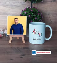 Patolog Fotoğraflı Dekoratif Taş, Kupa Bardak Beyaz Hediye (Model 1)