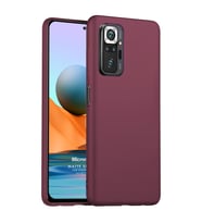 Microsonic Matte Silicone Xiaomi Redmi Note 10 Pro Kılıf Mor
