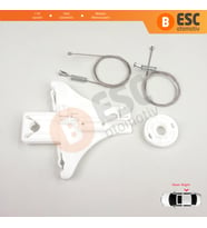 VW Passat B5 B5.5 3B 3BG Skoda Superb MK1 3U 3B5839462 İçin Sağ Arka Cam Kriko Tamir Seti
