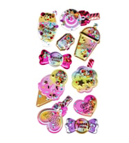 Sticker Kabartmalı Stiker Defter, Planlayıcı Etiket (pullu-806) - 17X9 cm - Dondurma Şeker