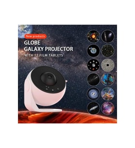 Yıldızlı Gece Lambası, Gökyüzü Projektör ile Huzurlu Atmosfer (Krem)