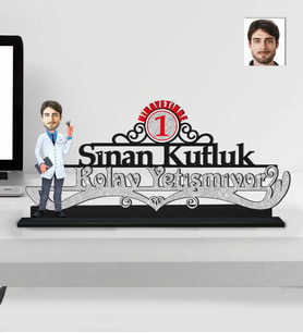 Kişiye Özel Nihayetinde Kolay Yetişmiyor Doktor Erkek Ahşap Biblo-1