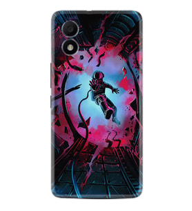 TCL 303 Kılıf Silikon Desen Özel Seri Astronot Attack 1702