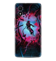 TCL 303 Kılıf Silikon Desen Özel Seri Astronot Attack 1702