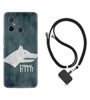 Xiaomi Redmi 12C Kılıf Resimli Boyun Askılı İpli Desenli Silikon Göktürk 2 1411