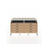 Kronos Konsol 2 Raflı 8 Çekmeceli  176x59x99 Aytaşı-Antrasit/Çam