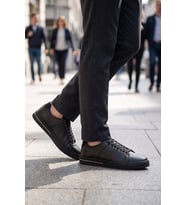 Ayakmod Kum Hakiki Deri Bağcıklı Rahat Tabanlı Erkek Casual Ayakkabı Sneaker 165