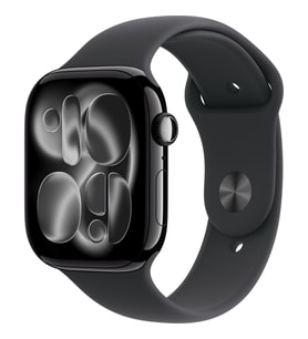 Apple Watch Series 11 Gps, 42 mm Simsiyah Alüminyum kasa ve Siyah Spor kordon - m/l