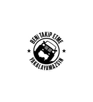 Miyrem Sticker Serisi Beni Takip Etme Sticker (Siyah)