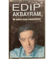 (Plak Değildir KASET tir) Edip Akbayram Bir Şarkın Olsun Dudaklarında Kaset