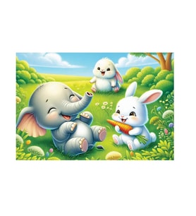 60 Parça Tavşan Puzzle 4789