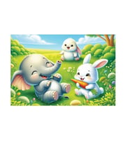 60 Parça Tavşan Puzzle 4789