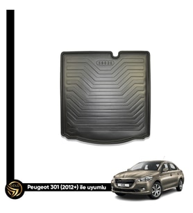 Gold Peugeot 301 Sedan 2012+ Araca Özel Bagaj Havuzu