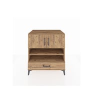 Kronos Şifonyer 4 Raflı Tek Çekmeceli 2 Kapaklı 88x59x96 Çam-Çam