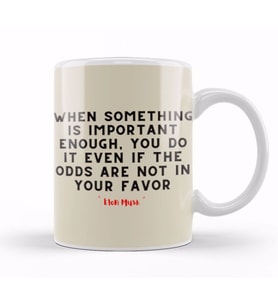 Elon Musk Quotes   Motivation İnspiration Success Work Gifts Kupa Bardak Porselen