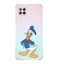 Huawei P40 Lite  Köşe Korumalı Antişok Kapak Donald Duck Tasarımlı Şeffaf  Kılıf