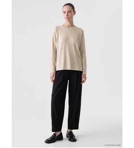 LCW Comfort Bej Bisiklet Yaka Kadın Sweatshirt
