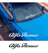 Alfa Romeo Yazı Ön Arka Cam Oto Sticker Araba Yapıştırma Çıkartma 60 Cm