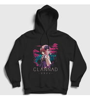 Presmono Unisex Siyah Tomoya Nagisa Anime Clannad Kapüşonlu Sweatshirt 556207tt