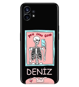 Nothing Phone 1 / 2 Kılıf İsim Yazılı Kişiye Özel Silikon Kapak Model-32 (Çok Renkli)