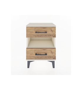 Arges Komodin Tek Raflı 2 Çekmeceli 44x30x64 Aytaşı-Çam