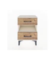 Arges Komodin Tek Raflı 2 Çekmeceli 44x30x64 Aytaşı-Çam