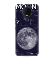 Tecno Spark 6 Kılıf Resimli Silikon Kılıf Moon info 1424