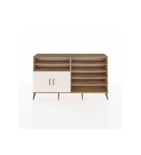 Arges Konsol 7 Raflı 2 Kapaklı 176x30x99 Çam-Aytaşı/Çam