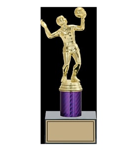 ODAK KUPA - Figürlü Kupalar - Voleybol Kadın Figürlü Kupalar FG-002 B - 23 cm