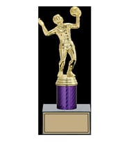 ODAK KUPA - Figürlü Kupalar - Voleybol Kadın Figürlü Kupalar FG-002 B - 23 cm