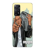 Xiaomi Redmi Note 12 PRO 4G Uyumlu Eminem Tasarımlı Şeffaf Telefon Kılıfı
