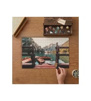 Berrak Dağ Gölü Karlı Dağlar - Doğa Manzarası Tasarımı 240 parça Ahşap Puzzle Ahşap Kutuda MP02107
