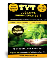 TYT Coğrafya Hazırlık Kitabı (400 Sayfalık PDF + Görüntülü Dersler)