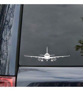 Uçak Araba Sticker Yapıştırması 20CM Beyaz