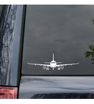 Uçak Araba Sticker Yapıştırması 20CM Beyaz