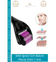 #MasajAleti 540 Titanyum İğneli Derma Roller Cilt Bakım Akne Leke Karşıtı Yenileme Masaj Aleti 1 mm