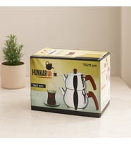 Midi Boy Çelik Çaydanlık Seti - Kendinden Süzgeçli Renkli Bakalit Kulplu (0.5L/0.75L)