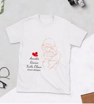Anne Bebek Anneler Günün Kutlu Olsun Baskılı Tshirt (Beyaz)