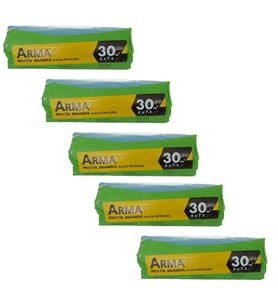 Arma Naylon Tadilat Boya Koruyucu Örtü Poşet Folyo - 30 m2 - 5 Paket (Beyaz)