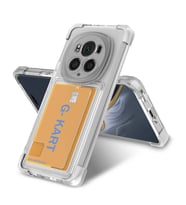 Honor Magic 6 Pro Uyumlu Kılıf Airbag Tasarımlı Şeffaf Kartlıklı  G-Kart Kapak