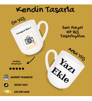 Kişiye Özel Fotoğraflı ve Yazılı Kupa Bardak – Kendin Tasarla