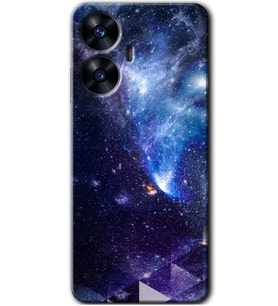 Realme C55 Kılıf HD Desen Baskılı Kılıf - Galaksi