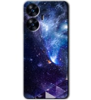 Realme C55 Kılıf HD Desen Baskılı Kılıf - Galaksi