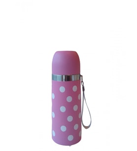 Sema Baby Puantiyeli Bebek Termosu 350 ml - Pembe