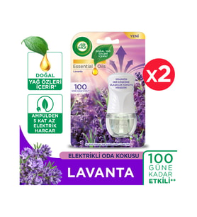 Air Wick Elektrikli Oda Kokusu Kit (Cihaz+Yedek Lavanta) x 2
