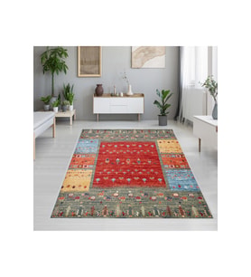 Rovigo Home Dijital Baskı Yıkanabilir Kaymaz Taban Salon Halısı RVG1176 50x80 cm (Yeşil)