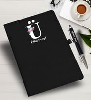 Kişiye Özel harf Tasarımlı  İsme Özel Defter ve Kalem