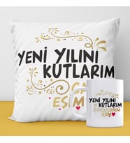 Yeni Yıl Yastık ve Kupa Seti-3