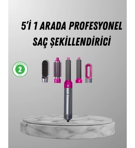 5 i 1 Arada Saç Şekillendirici Set Kuaför Düzeyinde Performans Ve Ergonomik Tasarım